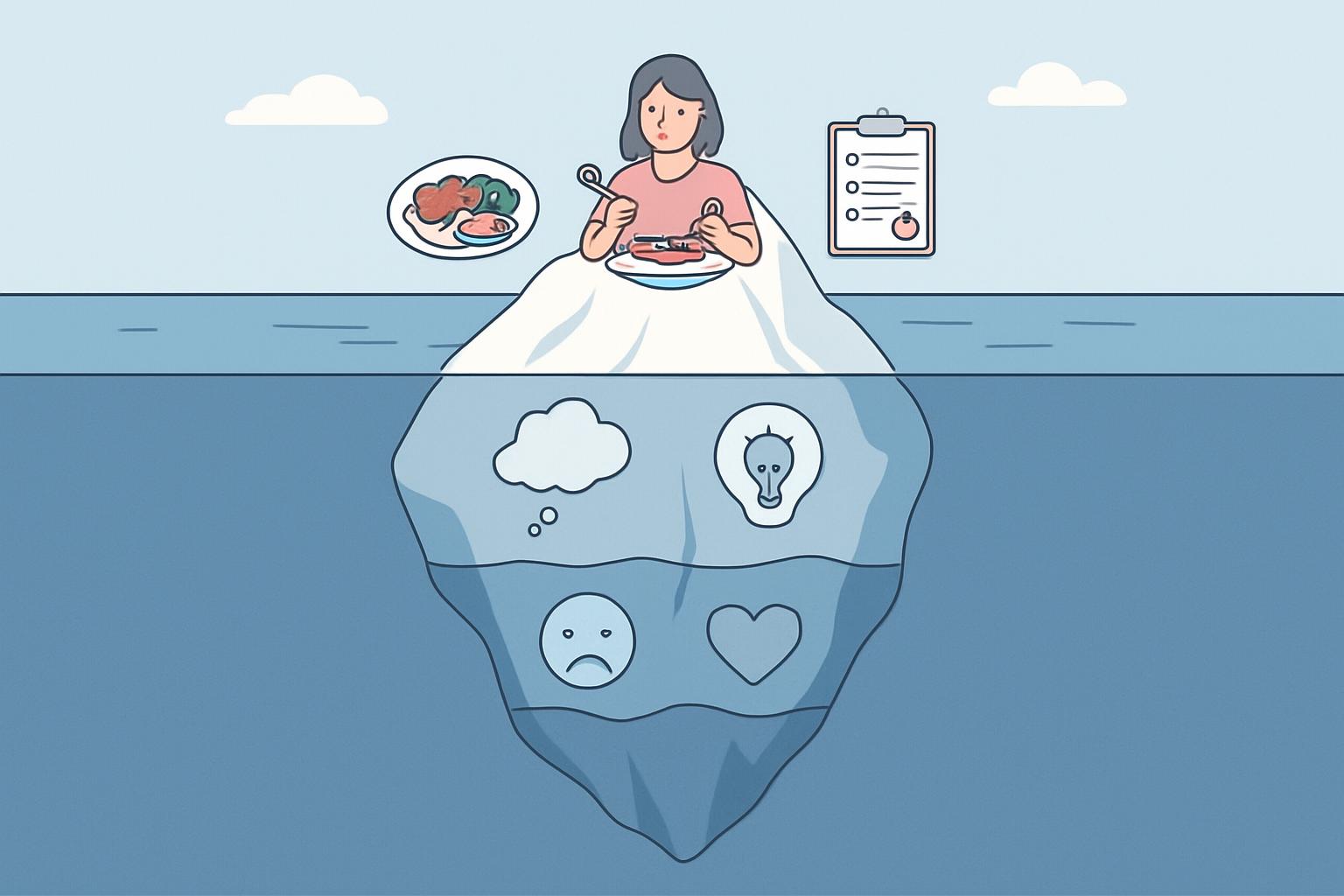 O Iceberg do Comportamento Alimentar: O Que Está Abaixo da Superfície