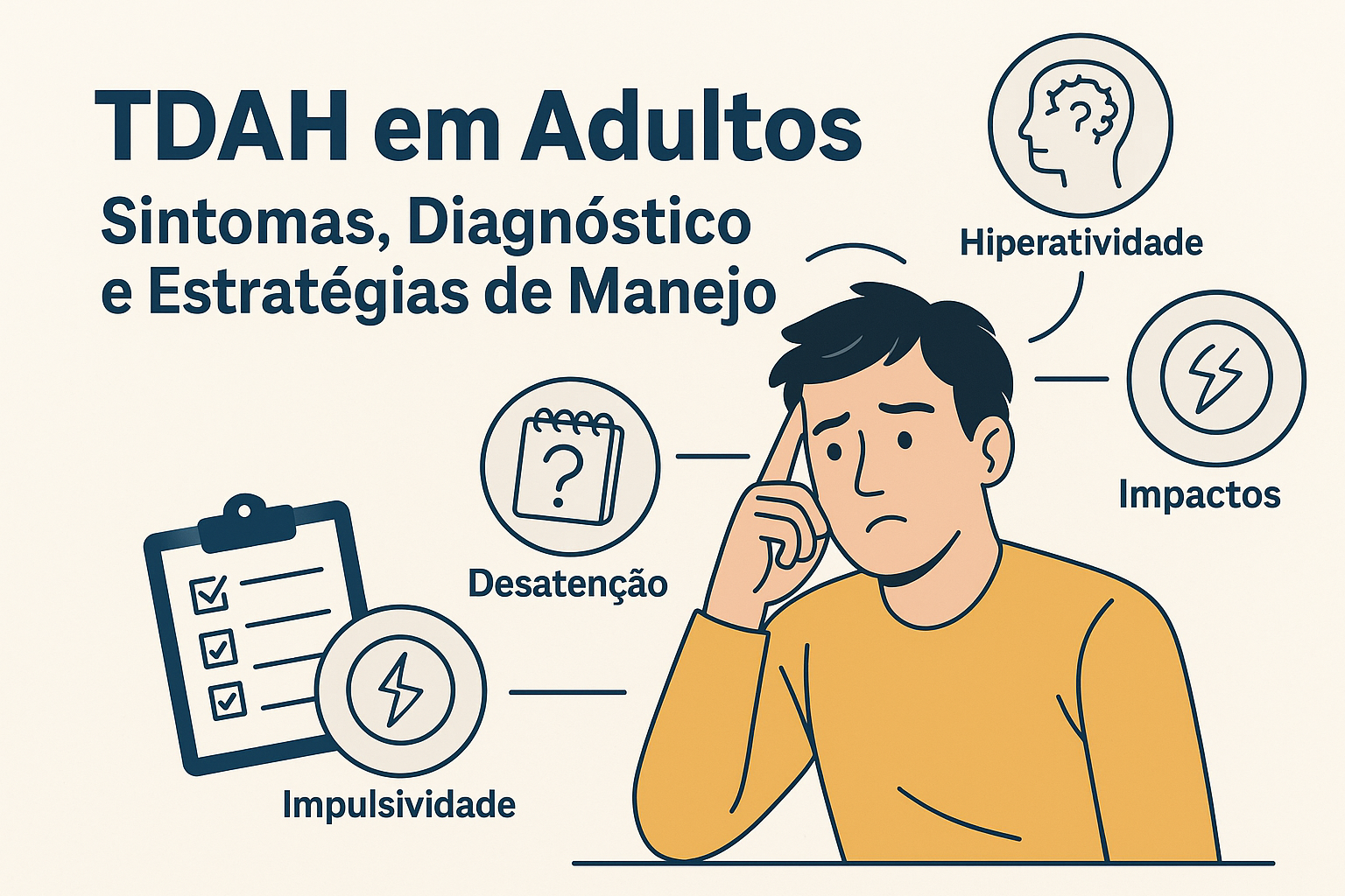 TDAH em Adultos: Sintomas, Diagnóstico e Estratégias de Manejo